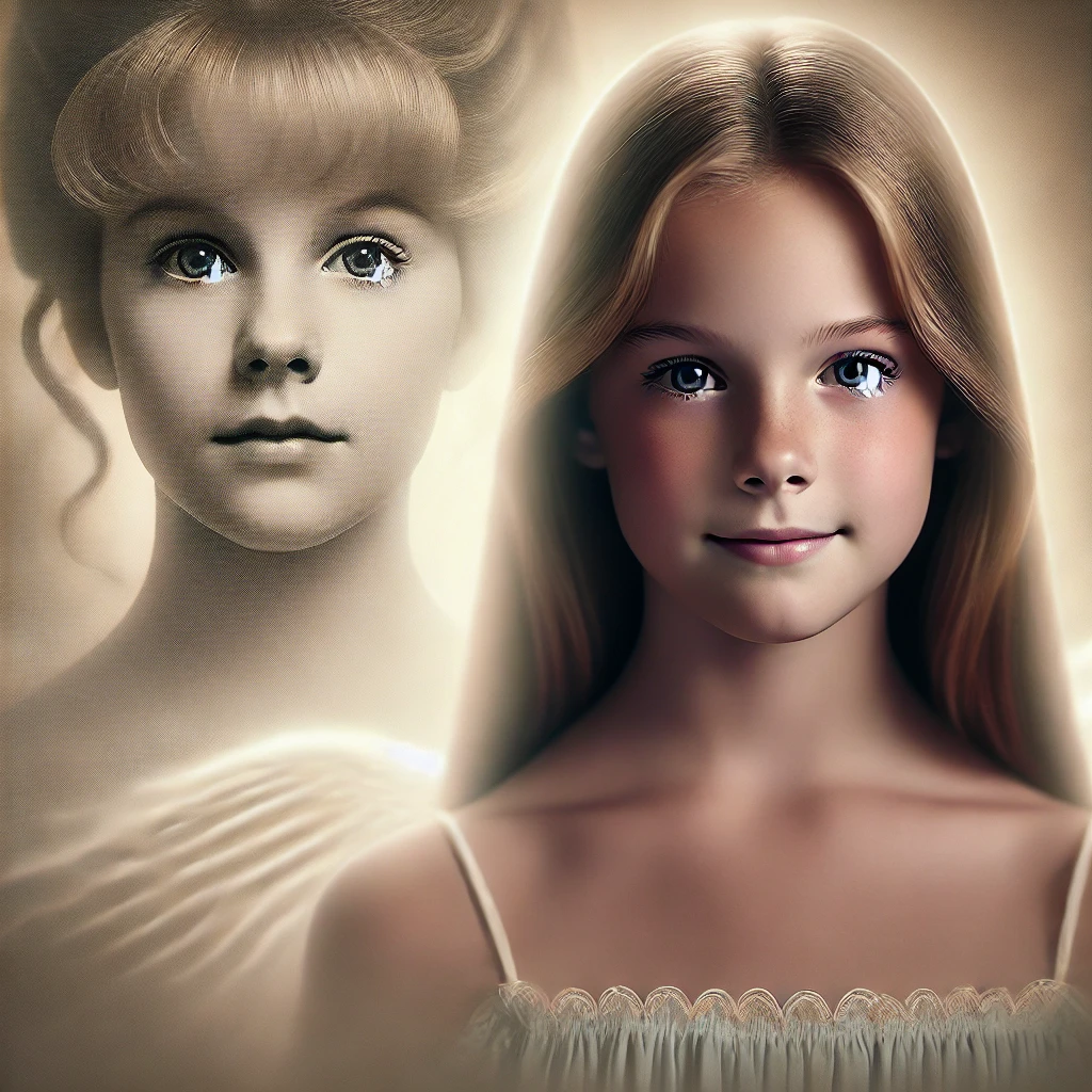 Heather O'Rourke tribute image symbolizing her iconic role in Poltergeist and her enduring legacy as a child actress.